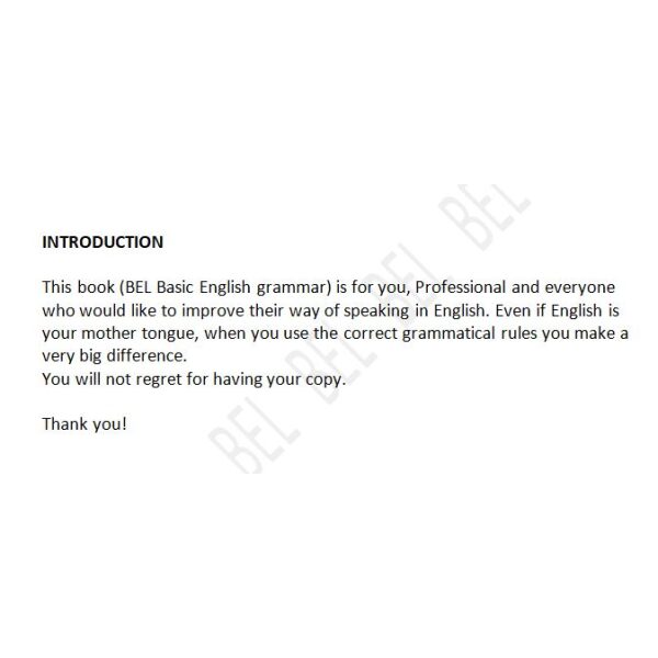 BEL Basic English grammar - Image 2