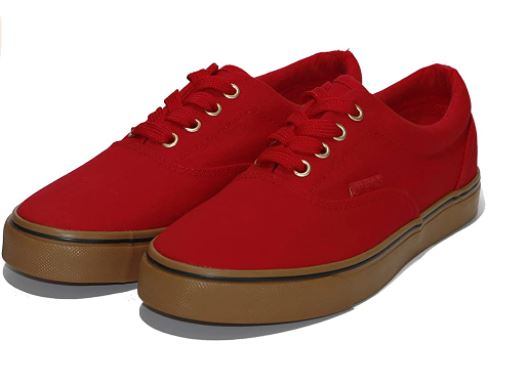 Men Skateboarding Shoe Canvas Skate Sneaker Lace Up Rubber Sole