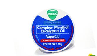 Vicks Vaporub Camphor, Menthol Eucalyptus Oil, 5g