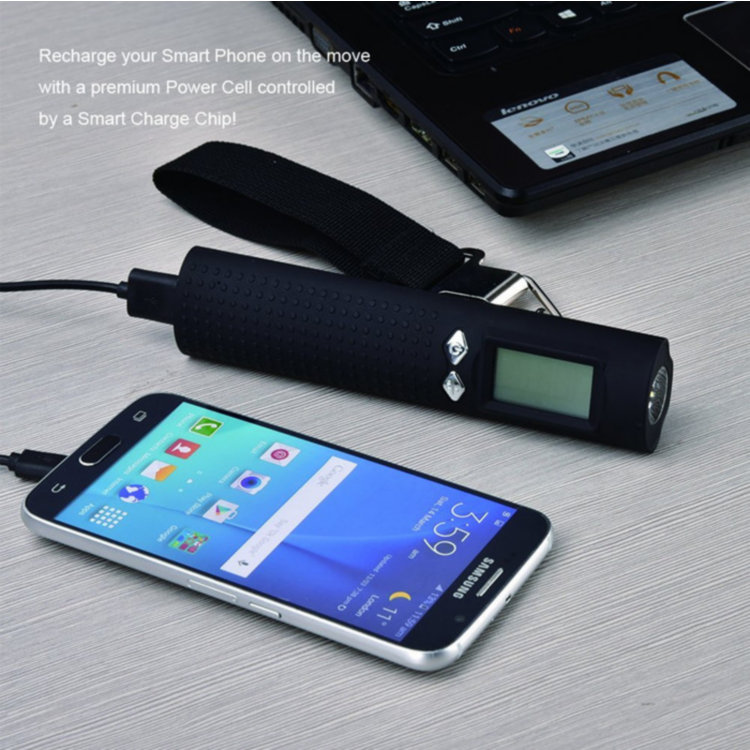 Power Bank Digital Luggage Scale with USB Charge with Torch LED Flash Light