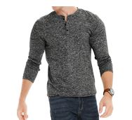 LecGee Men’s Slim Fit Henley Shirt Long Sleeve