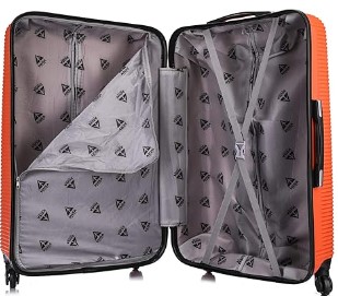 Hardside Spinner Luggage with Ergonomic Handles | Spacious Travel Suitcase with Four Spinner Wheels and Studs